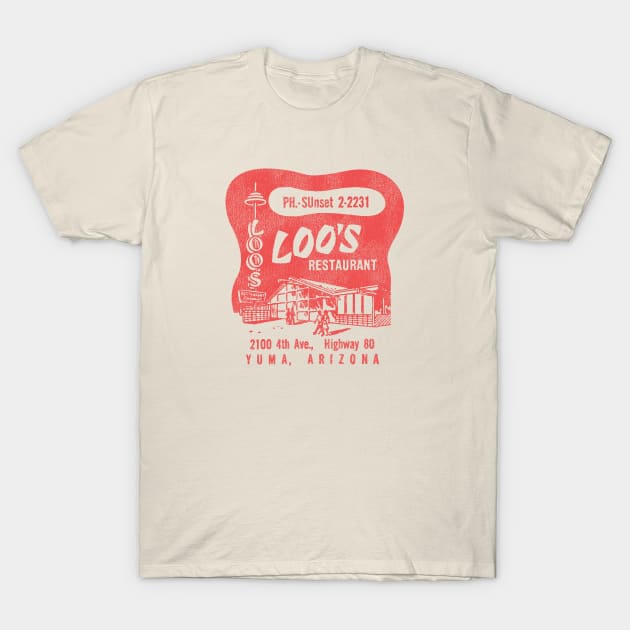 Loo's Restaurant T-Shirt by KevShults